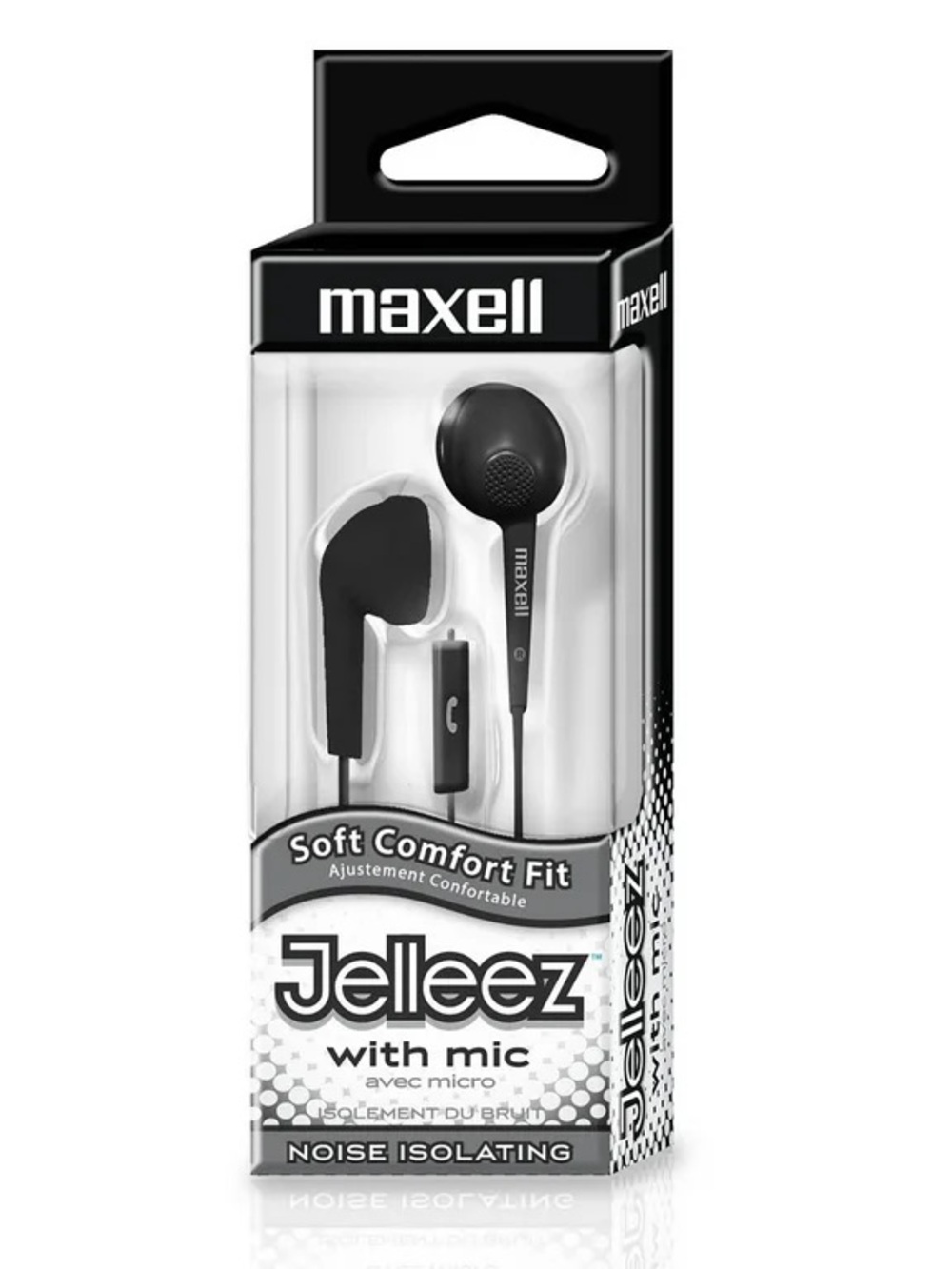Maxell Jelleez Black Earbud Headphones with Mic
#E1
